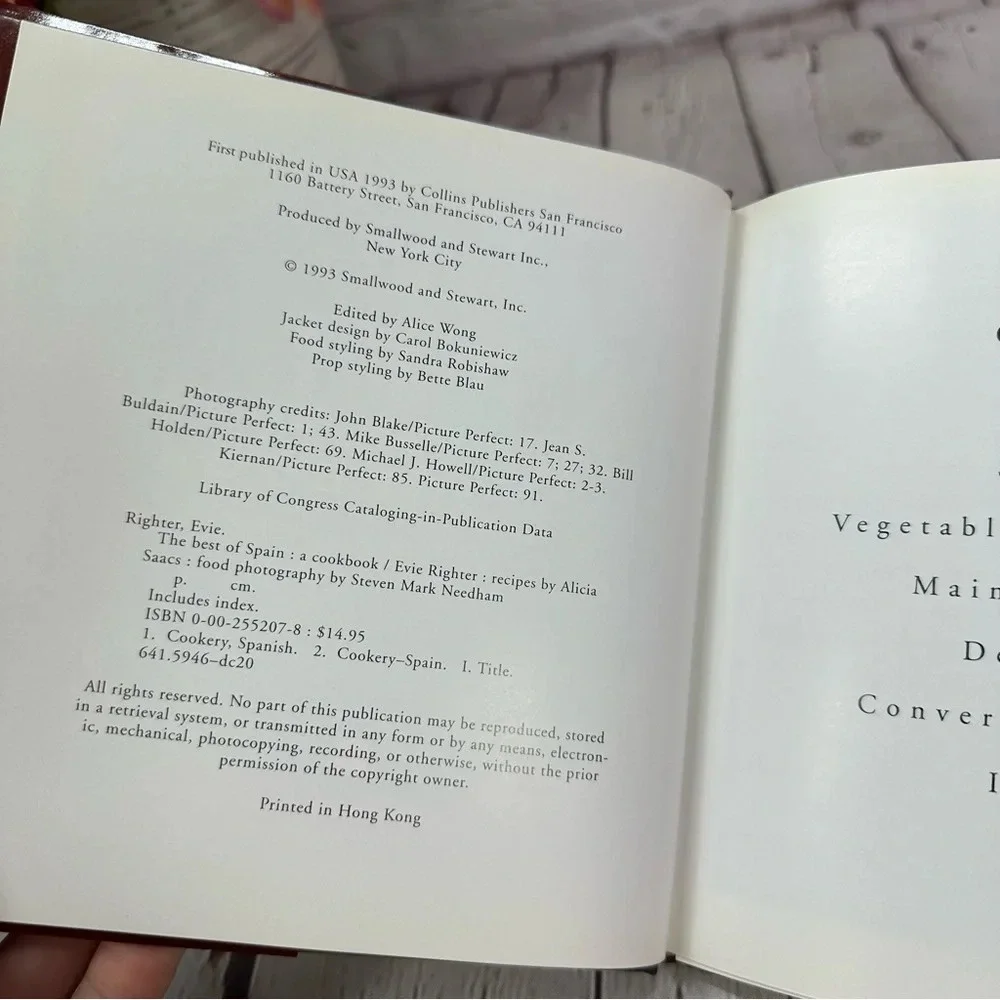 vintage 1993 the best of spain cookbook